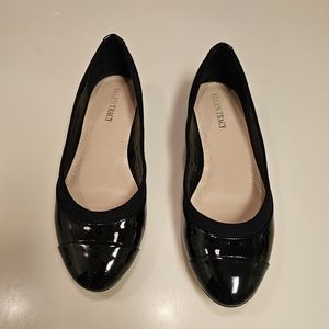 Ellen Tracy Black Patent Leather Slip on Shoes